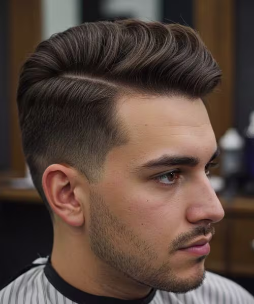 Corte de cabelo masculino realizado na Barbearia 87